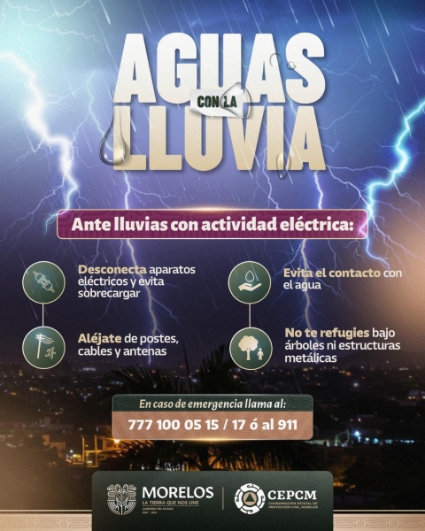 Llama CEPCM a adoptar medidas de prevención ante pronóstico de lluvias en la entidad