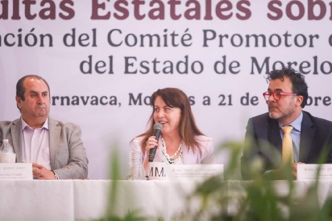Morelos asegura la llegada de nuevas inversiones, empleos y oportunidades para la entidad, afirmó la gobernadora Margarita González Saravia en la toma de protesta de los integrantes del Comité Promotor de Inversiones del Estado.  