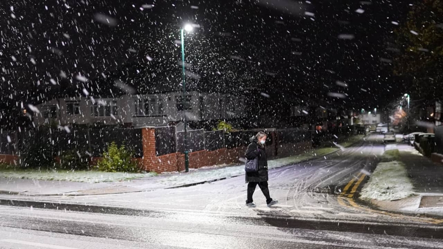 Tormenta invernal en Reino Unido.