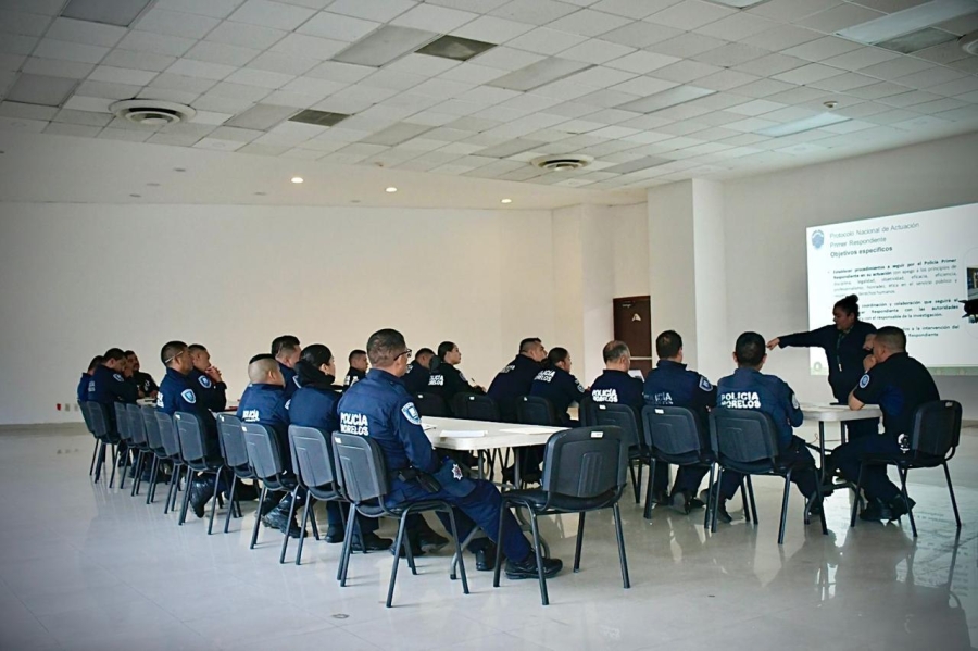 Fortalece SSPC Morelos capacitación de elementos policiales