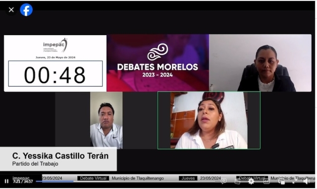 Debaten candidatos a la alcaldía de Tlaquiltenango