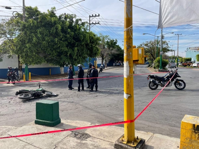 Las autoridades se hicieron cargo de la motocicleta de la víctima.