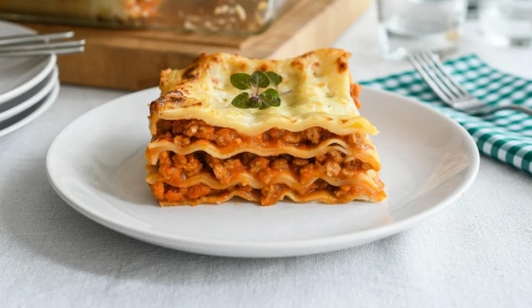 Lasaña vegana: una opción sin carne ni lácteos, ideal para cenas de fin de semana