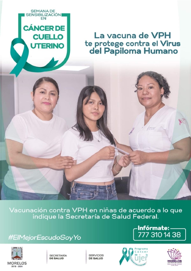 Inicia campaña de vacunación contra VPH para niñas