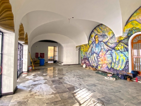 Avanzan trabajos preliminares en antigua sede del Poder Legislativo