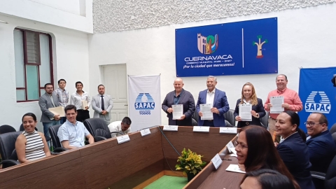 Formaliza Ayuntamiento de Cuernavaca firma de convenio con CFE para saldar deuda histórica de 279 mdp