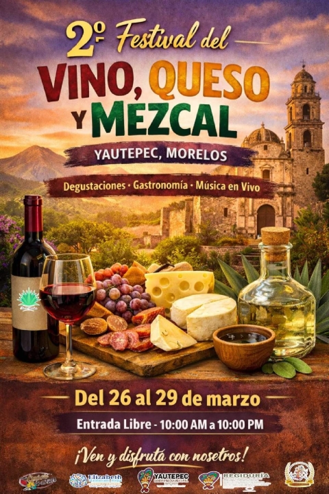 Yautepec se prepara para Segundo Festival del Vino, Queso y Mezcal