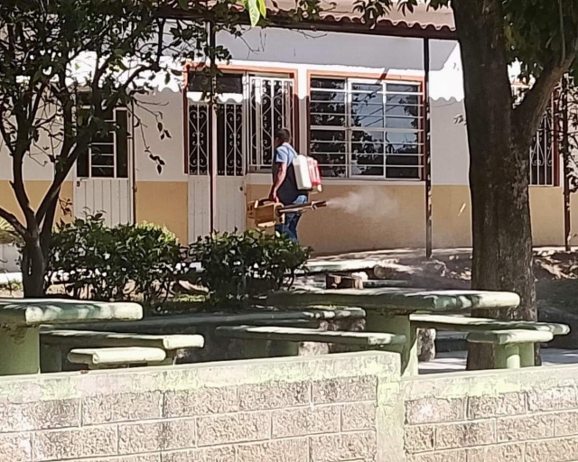 Las nebulizaciones se realizarán en todas las escuelas del municipio.