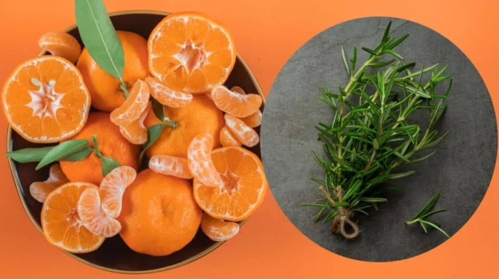 Cómo hacer desinfectante casero de mandarina con romero para limpiar y perfumar tu casa