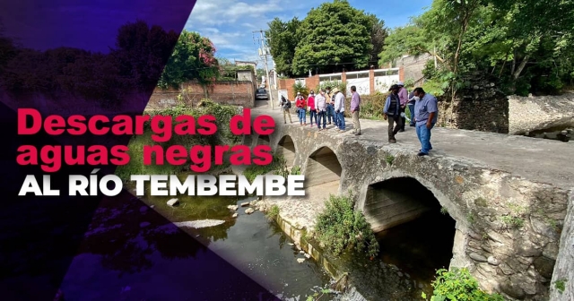 Las descargas provocan contaminación del río.