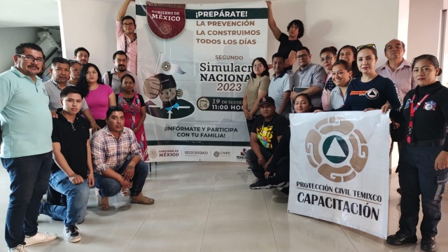 Temixco se prepara para el 2do Simulacro Nacional 2023