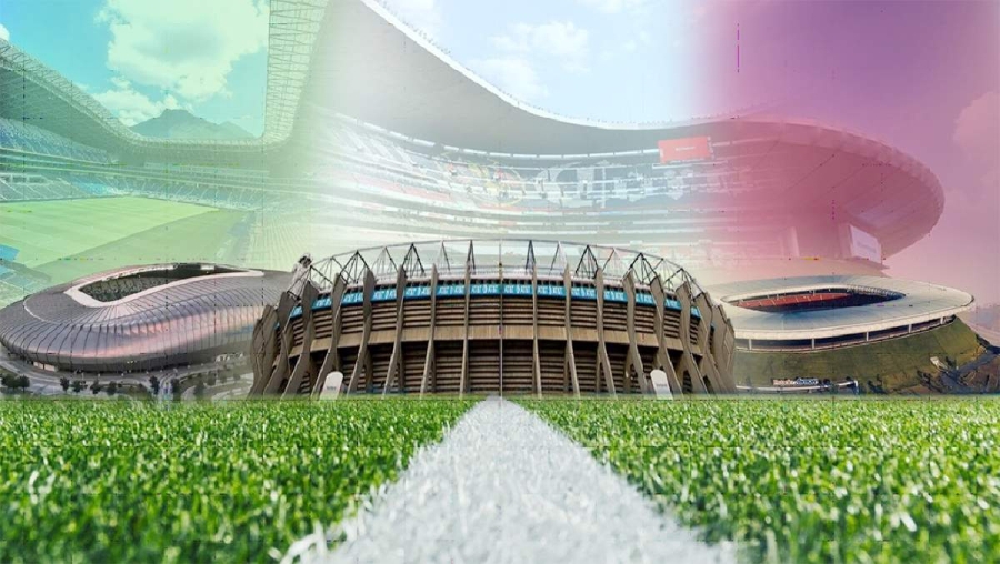 Representación del mundial de futbol en México. 