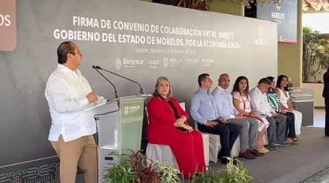 Confeccionar&aacute;n reclusas de Morelos s&aacute;banas para IMSS Bienestar, tras firma de convenio con INAIES: SDEyT