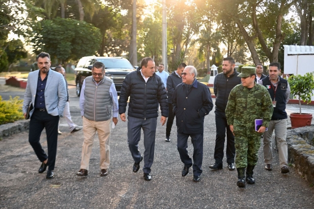 Evalúa Cuauhtémoc Blanco con integrantes de la Mesa de Coordinación Estatal para la Construcción de la Paz estrategia de seguridad