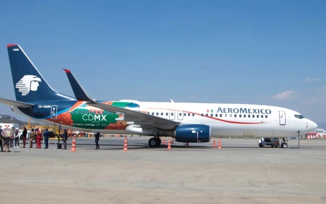 Aeroméxico cancela 83 vuelos por revisión de aviones Boeing 737 MAX-9