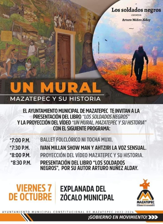 Presentará Arturo Núñez Alday “Los soldados negros” en Mazatepec