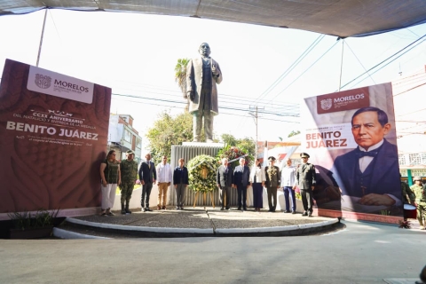 Principios de Benito Ju&aacute;rez gu&iacute;an el actuar del Gobierno de Morelos, 'La tierra que nos une': Margarita Gonz&aacute;lez Saravia