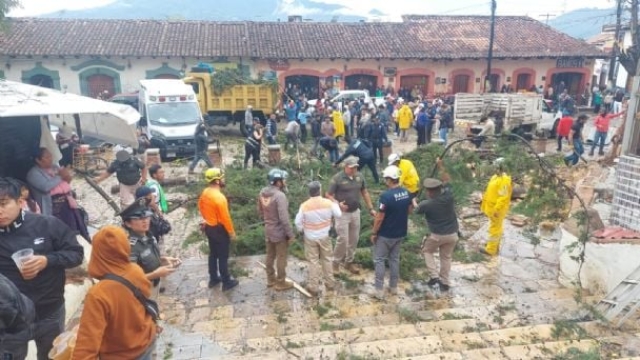 Tornado de baja intensidad causa daños en San Cristóbal de las Casas