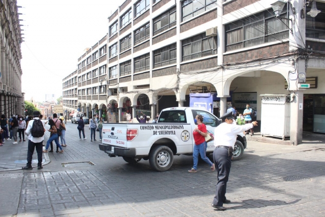 Los manifestantes bloquearon las calles Galeana e Hidalgo durante varias horas. 