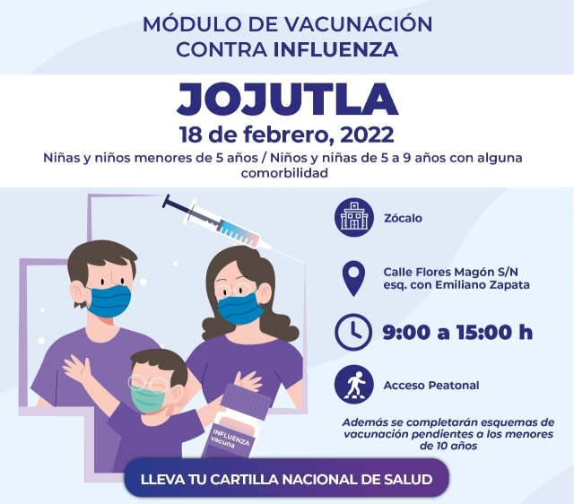 Instalarán módulos de vacunación contra influenza en región sur