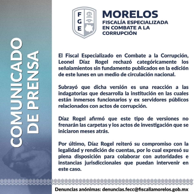 Cruzan FECC y CEARV acusaciones de corrupci&oacute;n