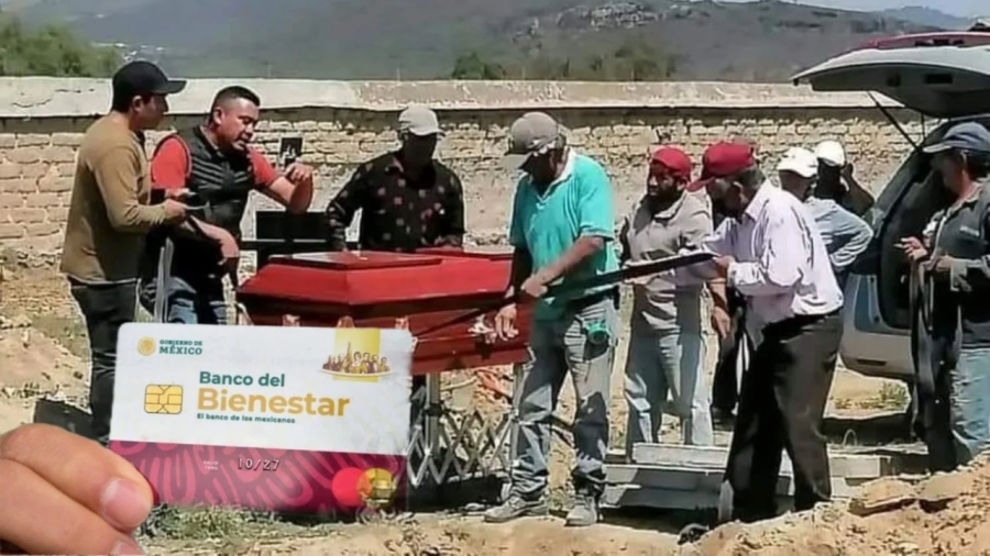 Abuelito paga su funeral con Pensión del Bienestar; vecina cumple su último deseo