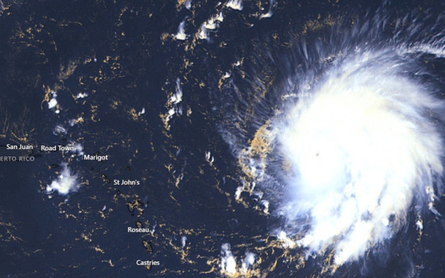 Huracán Lee avanza por el Caribe, ya es categoría 5