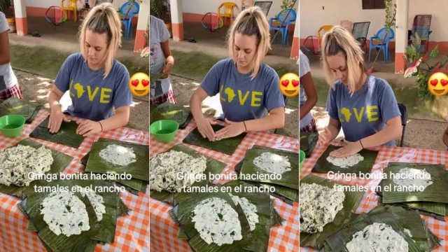 Joven estadounidense se viraliza por hacer tamales como toda una experta