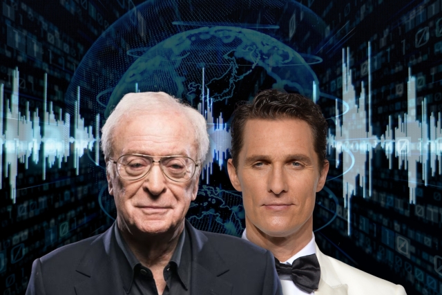 Matthew McConaughey y Michael Caine firman acuerdo para clonar sus voces con inteligencia artificial