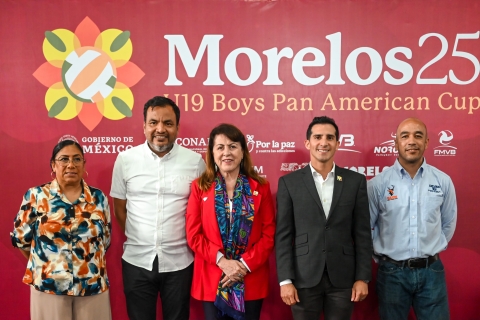 Morelos se consolida como referente del deporte y punto de encuentro para el talento internacional, afirmó la mandataria estatal en el anuncio de la “U19 Boys Pan American Cup”, en compañía de Rommel Pacheco Marrufo. 