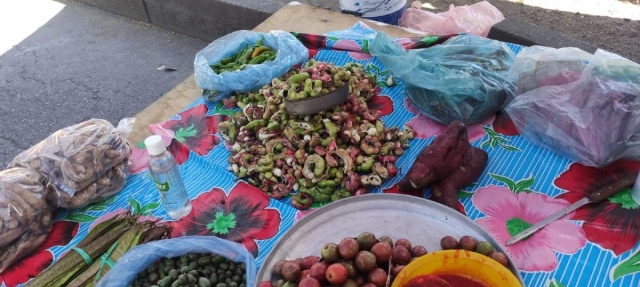 Muchos de sus productos los cultiva su padre.