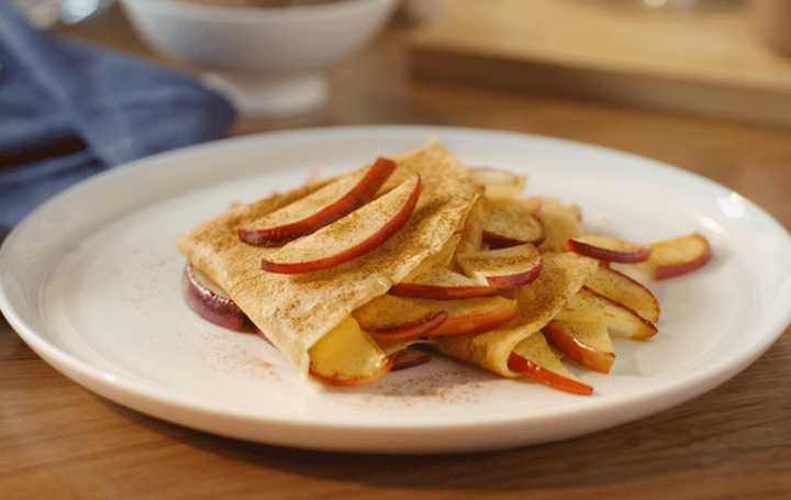 Crepas de manzana: Un desayuno delicioso y nutritivo