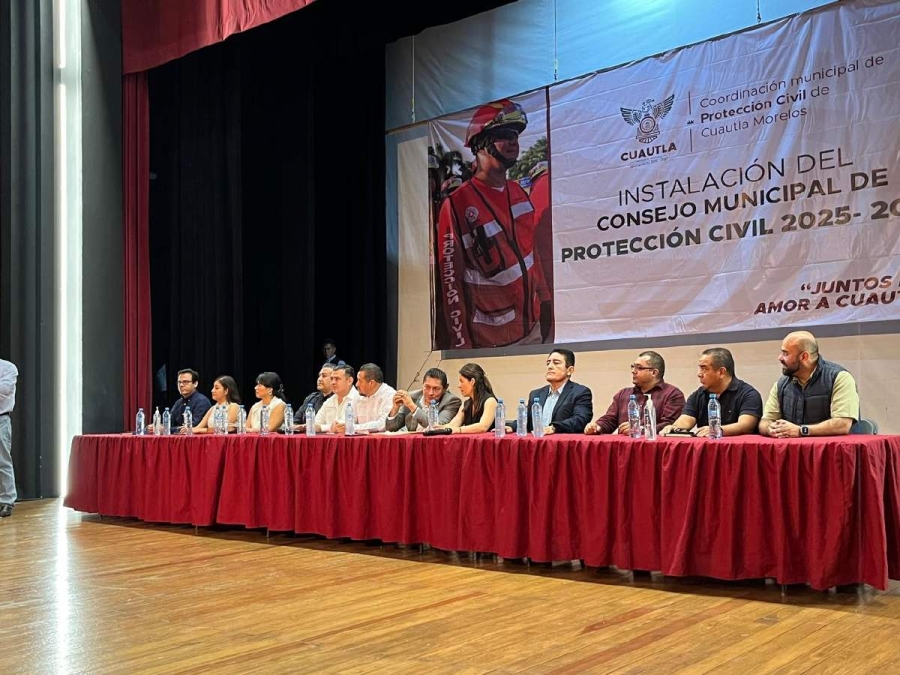 Instalan en Cuautla el Consejo Municipal de Protección Civil