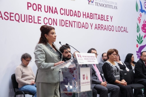 Clara Brugada presenta estrategia contra la gentrificación en CDMX