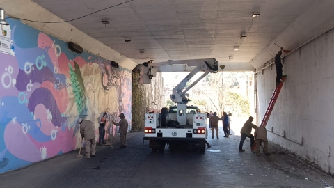 Cierre a la circulación en calle Adolfo López Mateos en el centro de Cuernavaca