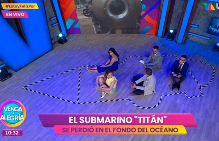 Venga la Alegría fue criticado por &#039;recrear&#039; el sumergible Titán