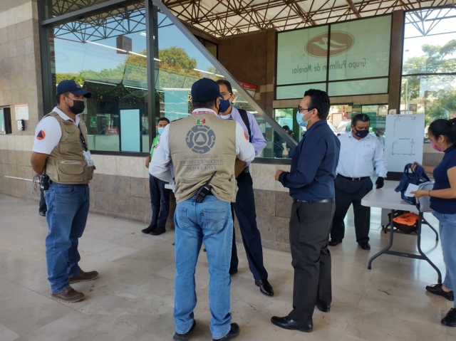 Verifica &#039;Convoy, unidos por Morelos ante el covid-19&#039; cumplimiento de medidas sanitarias en terminales de autobuses