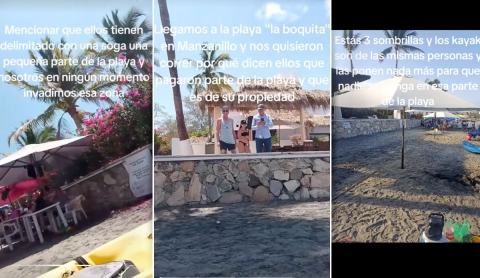 Turistas mexicanos son enfrentados por extranjeros en playa de Manzanillo; lanzan kayak en plena discusión | Video