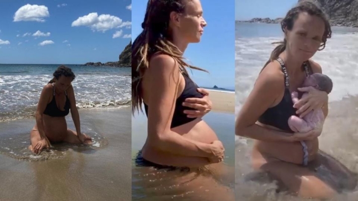 Mujer tiene &quot;parto gratis&quot; en medio del océano; así compartió el VIDEO