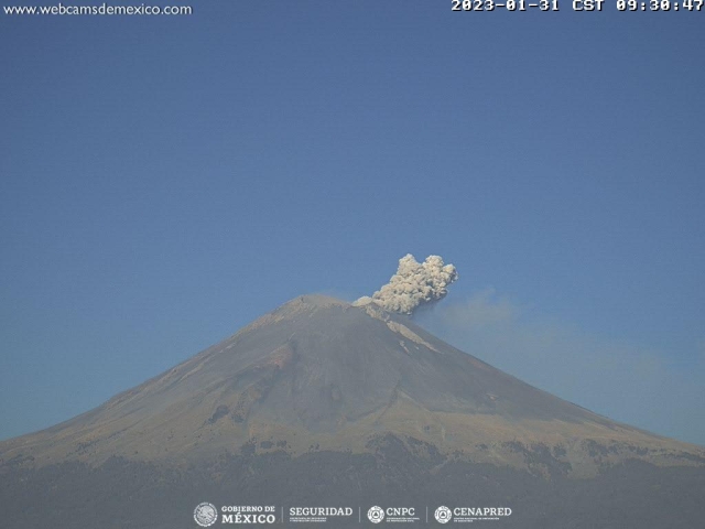 Registra Popocatépetl 198 exhalaciones en las últimas 24 horas