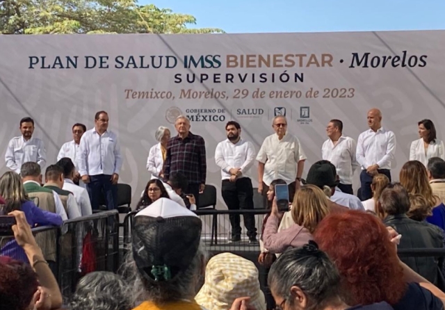 Supervisa AMLO avance del programa IMSS-Bienestar en hospital de Temixco