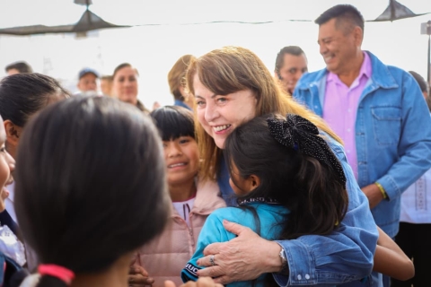 Entrega Margarita Gonz&aacute;lez Saravia obras que fortalecen servicios y bienestar de la gente en los Altos de Morelos