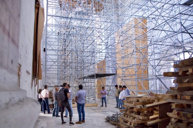 Hace unos días se reanudó la rehabilitación de la iglesia y exconvento de Santo Domingo de Guzmán, que es de los más antiguos en el estado.