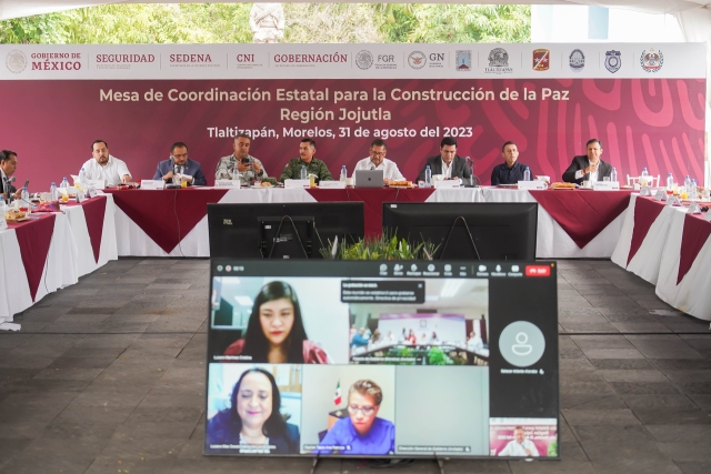 Se capacitan integrantes de la Mesa de Coordinación Estatal para la Construcción de la Paz y del Ejecutivo local en blindaje electoral