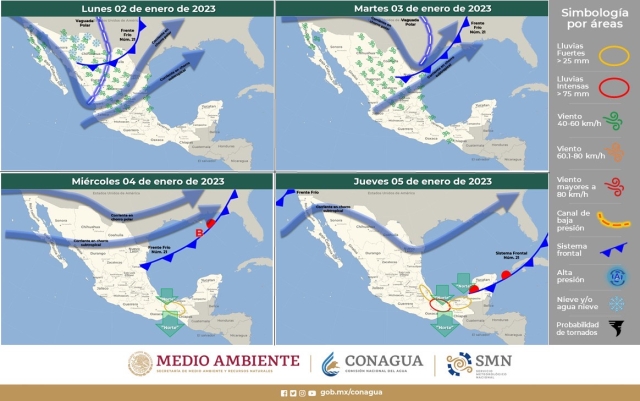 Inicia el año con tiempo estable para Morelos