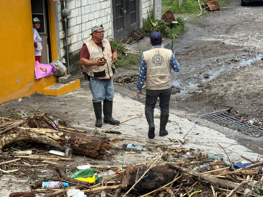 Mantienen autoridades acciones de atención y prevención tras afectaciones por lluvias en Tlaltizapán