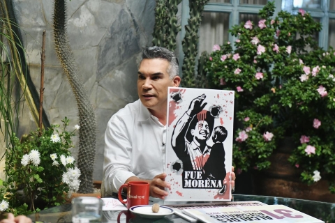 Alejandro Moreno critica a Morena por complicidad con el crimen organizado