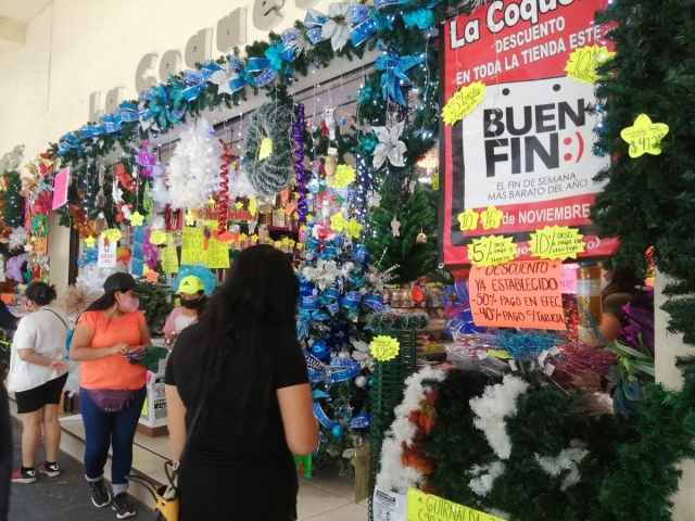 Comerciantes establecidos en el primer cuadro de Cuernavaca reportaron un buen inicio del Buen Fin. 