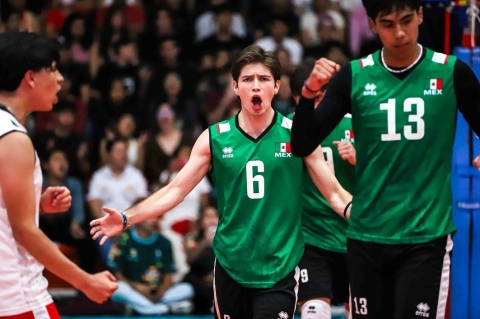 Debuta selección mexicana con triunfo en la Copa Panamericana de Voleibol U19 en Morelos