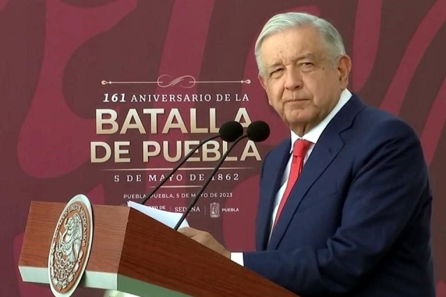 AMLO celebró el aniversario de la Batalla de Puebla